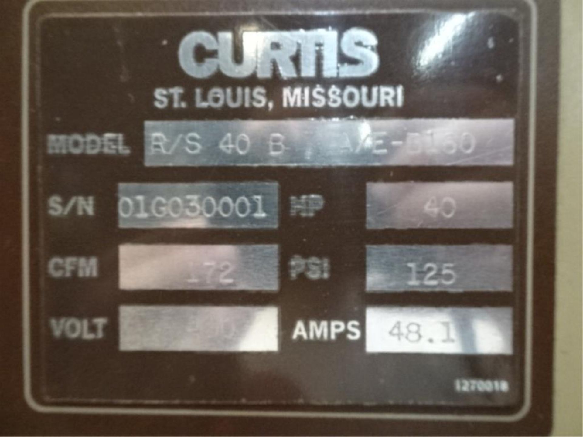 Curtis Air Compressor - Image 2 of 3