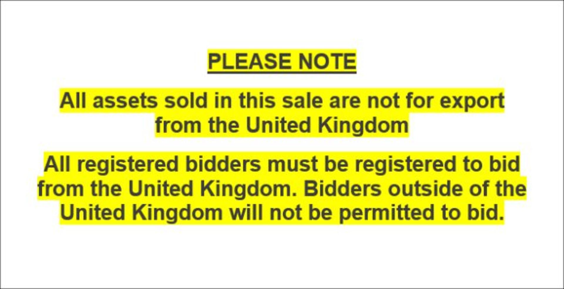 ***NOTICE TO BUYERS***