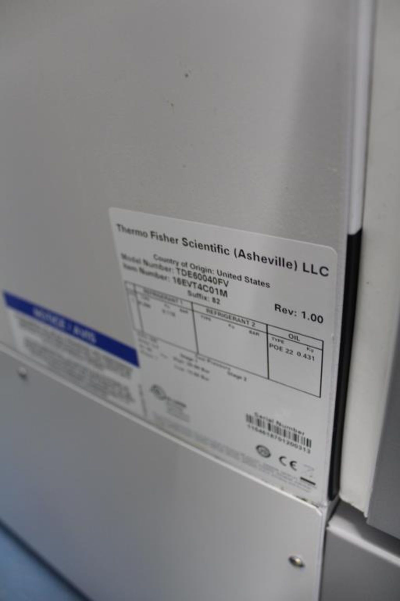 Thermo Scientific Freezer - Image 3 of 3