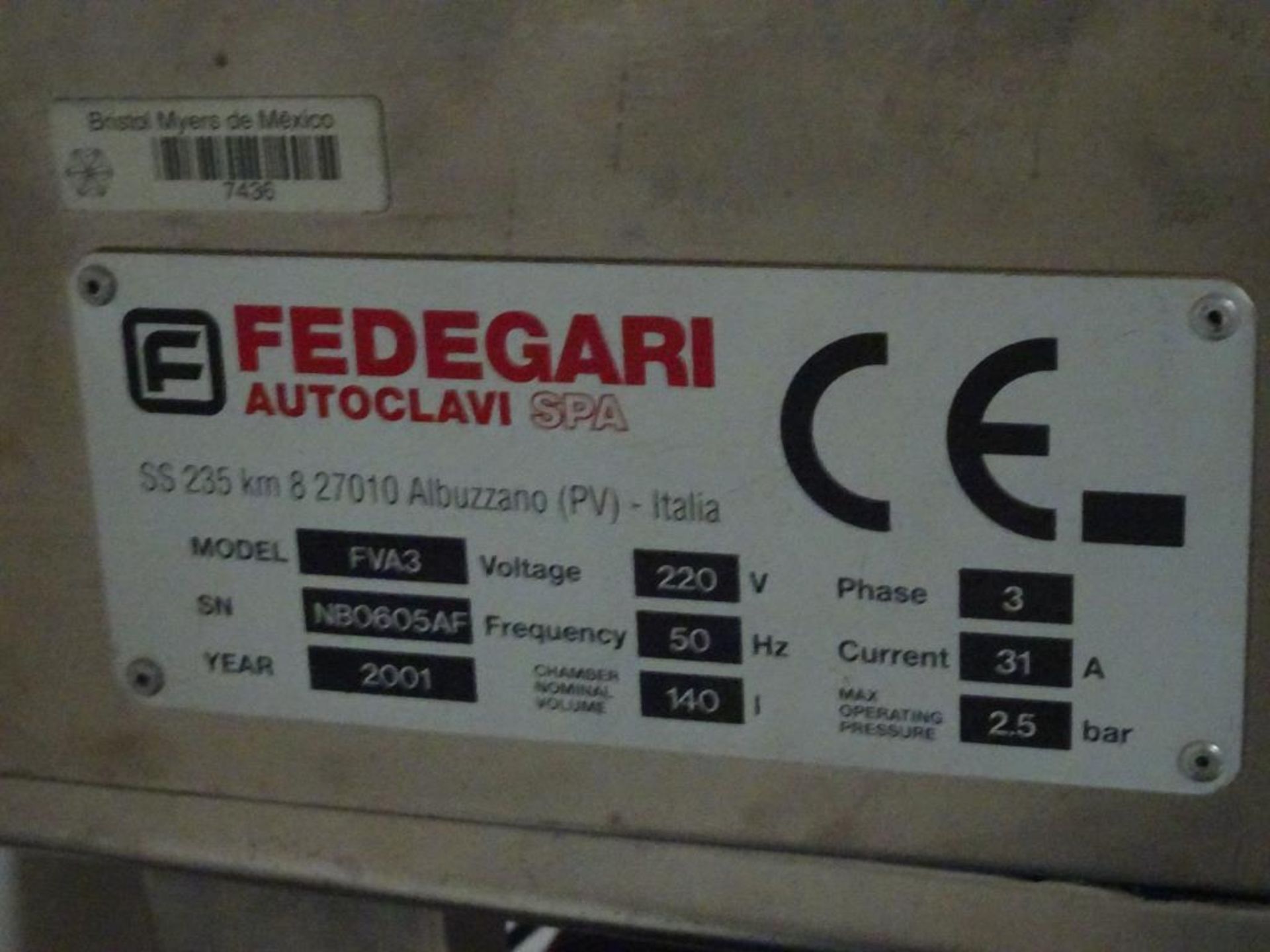 Fedegari Autoclave - Image 4 of 4