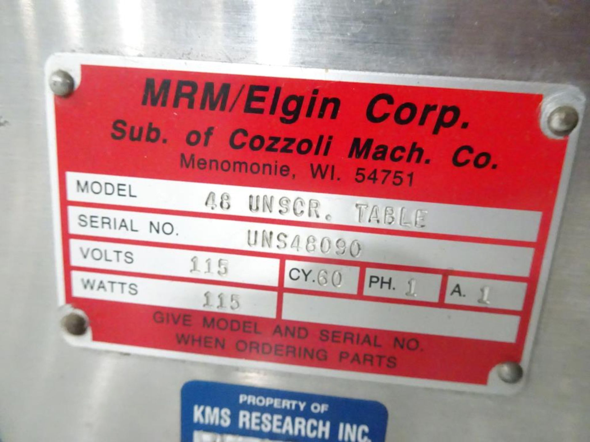MRM Elgin 48” Accumulation Table - Image 5 of 5