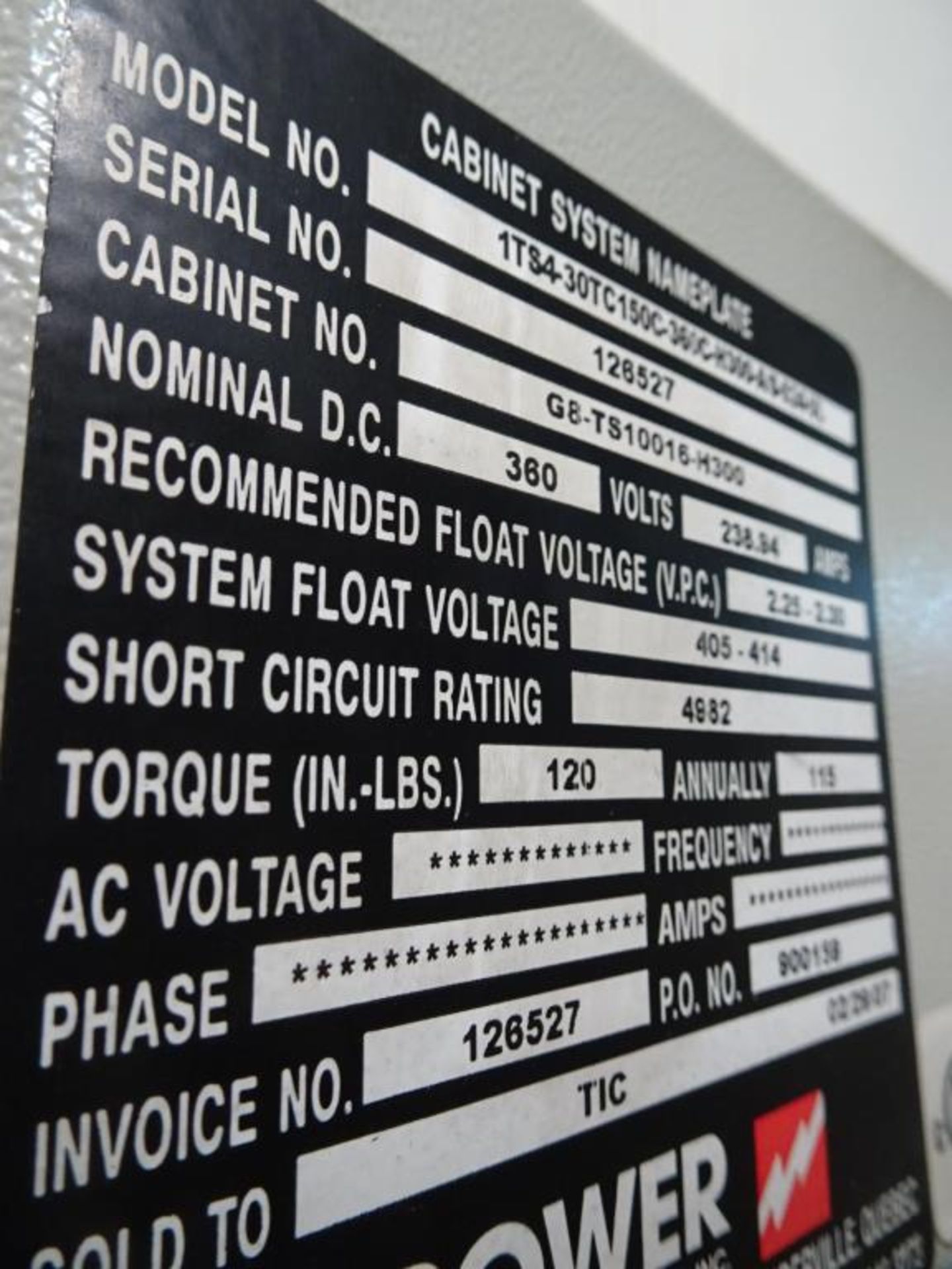 Power Battery Cabinet System - Image 3 of 3