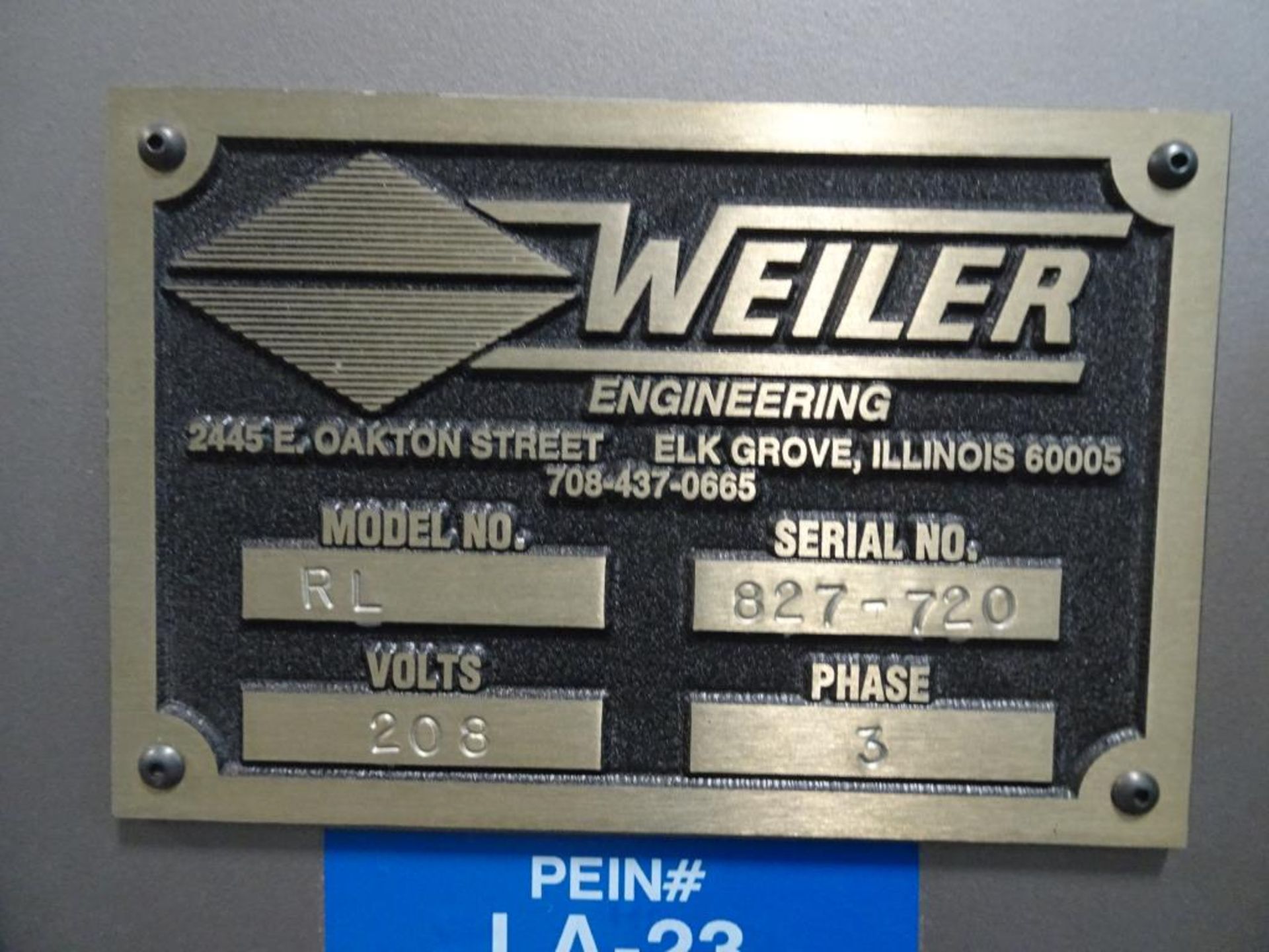 Weiler Highspeed Labeling System - Image 6 of 7