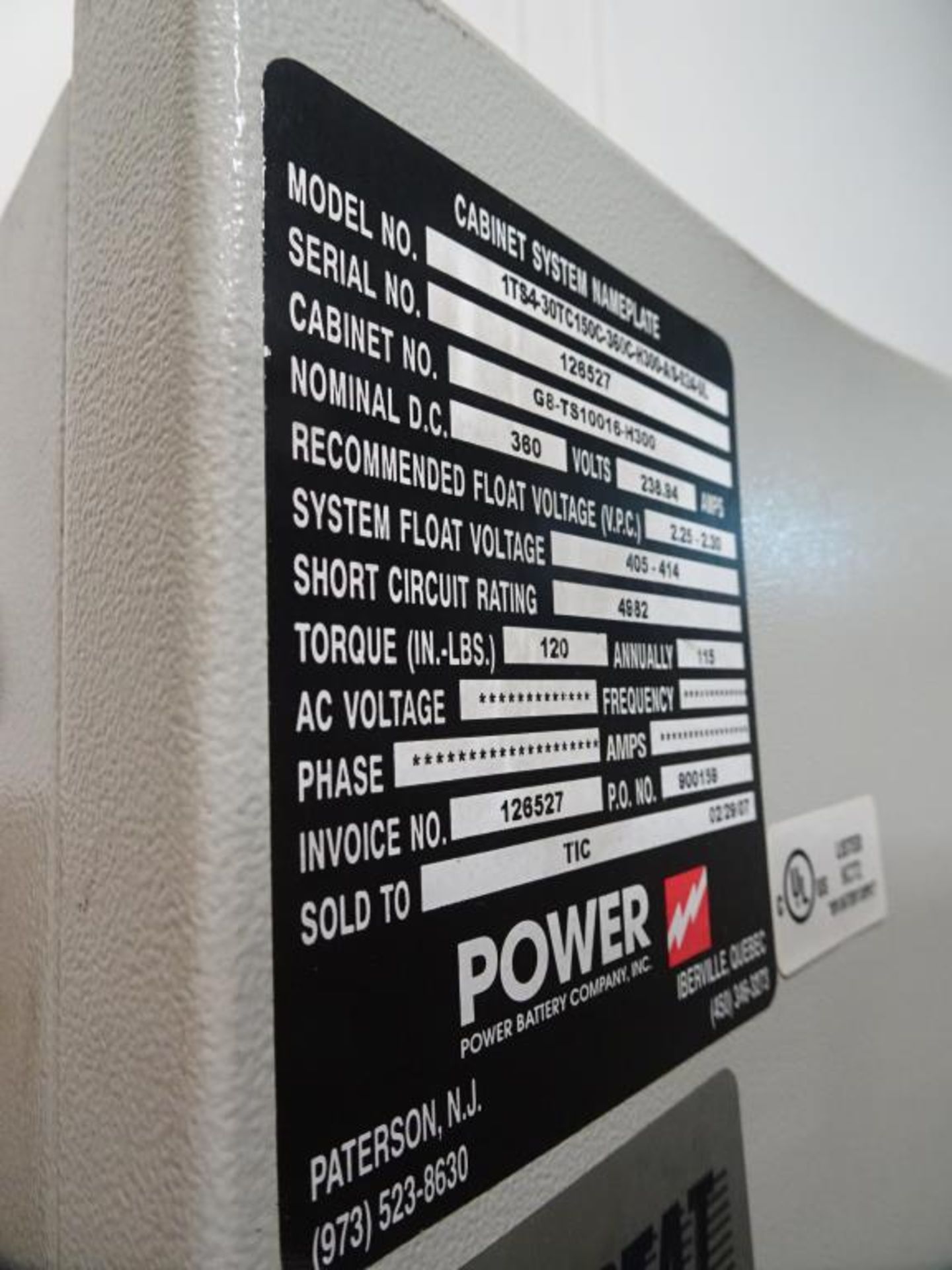 Power Battery Cabinet System - Image 2 of 3