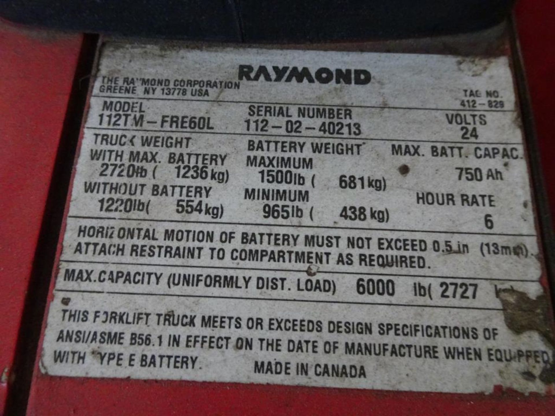 Raymond Electric Pallet Jack - Image 2 of 3