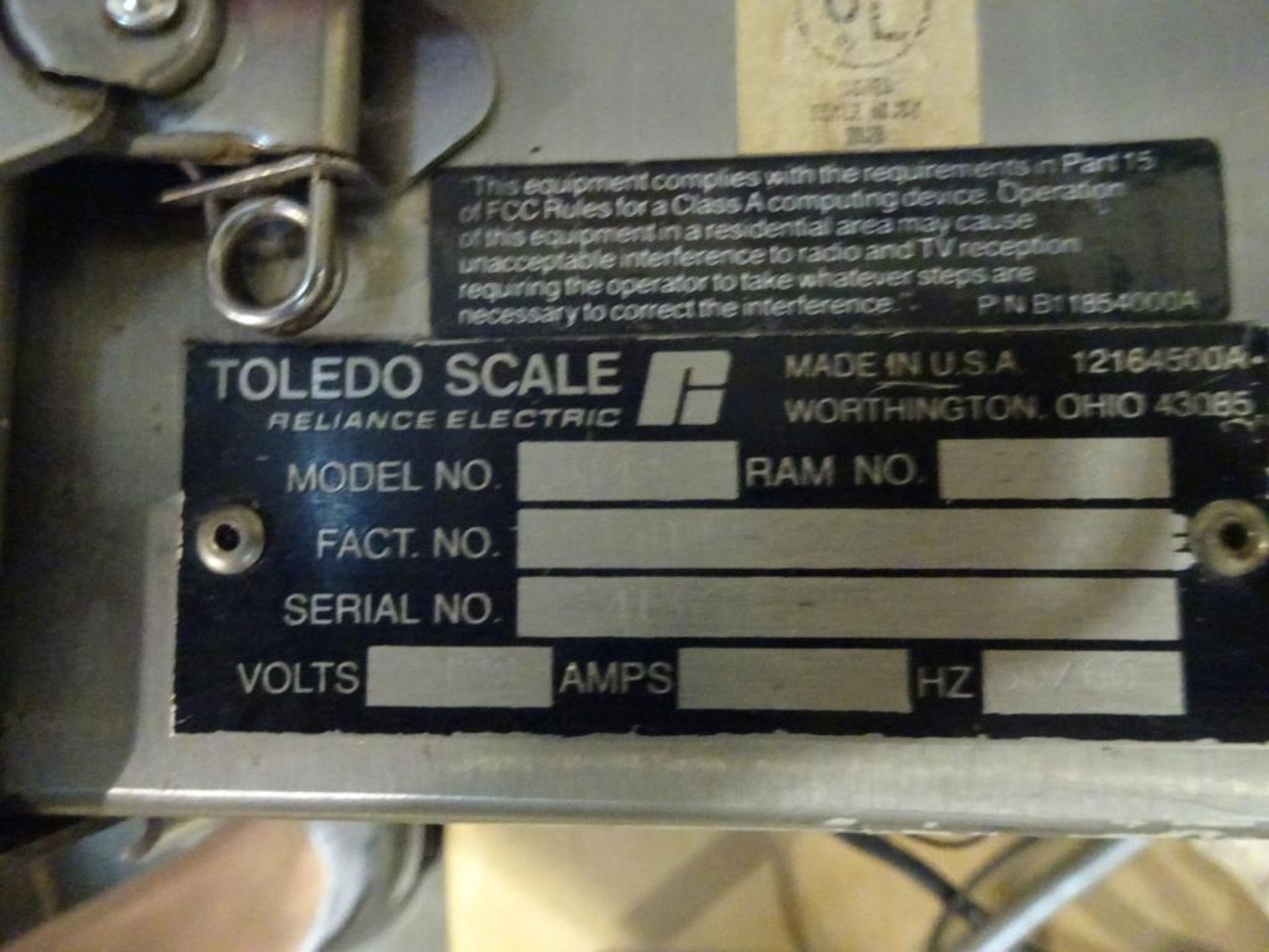 Toledo Digital Scale Without Platform - Image 3 of 3