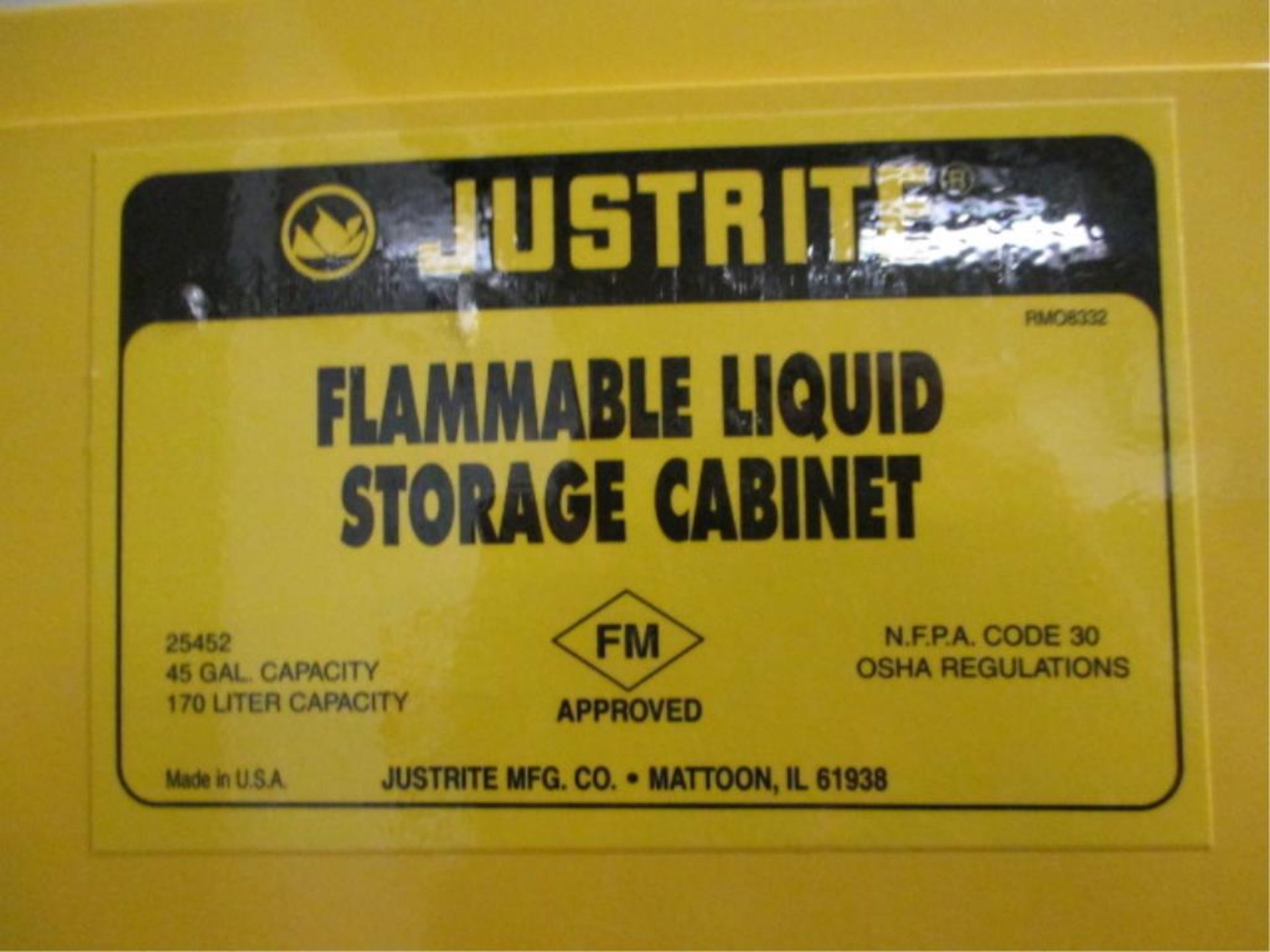 Justrite Flam Cabinet - Image 3 of 3