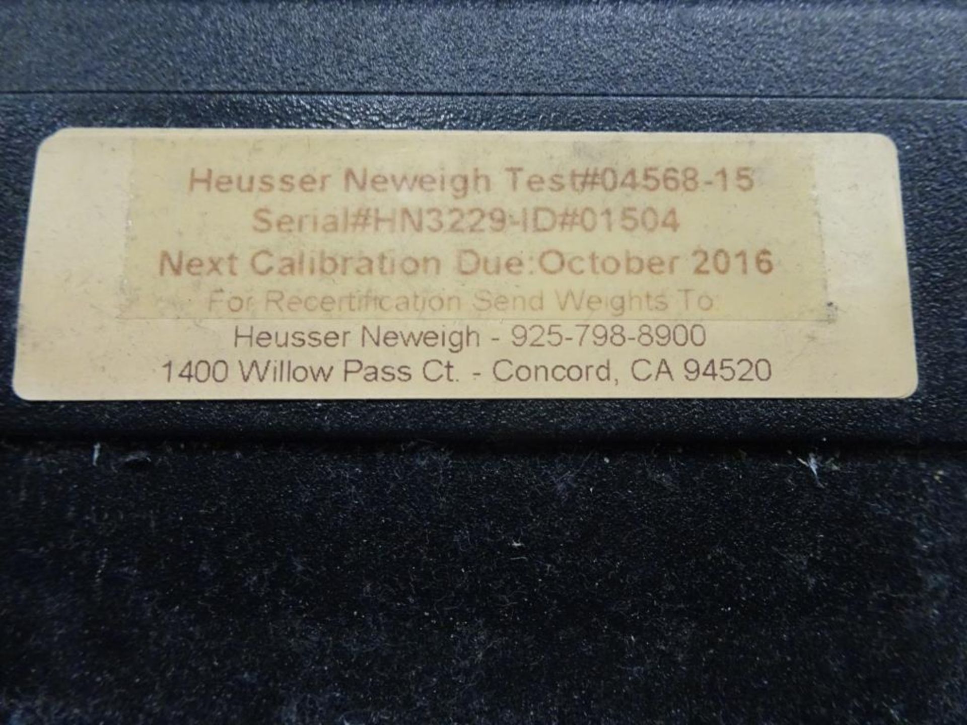 Heusser Neweigh Calibration Weight Set - Image 3 of 3