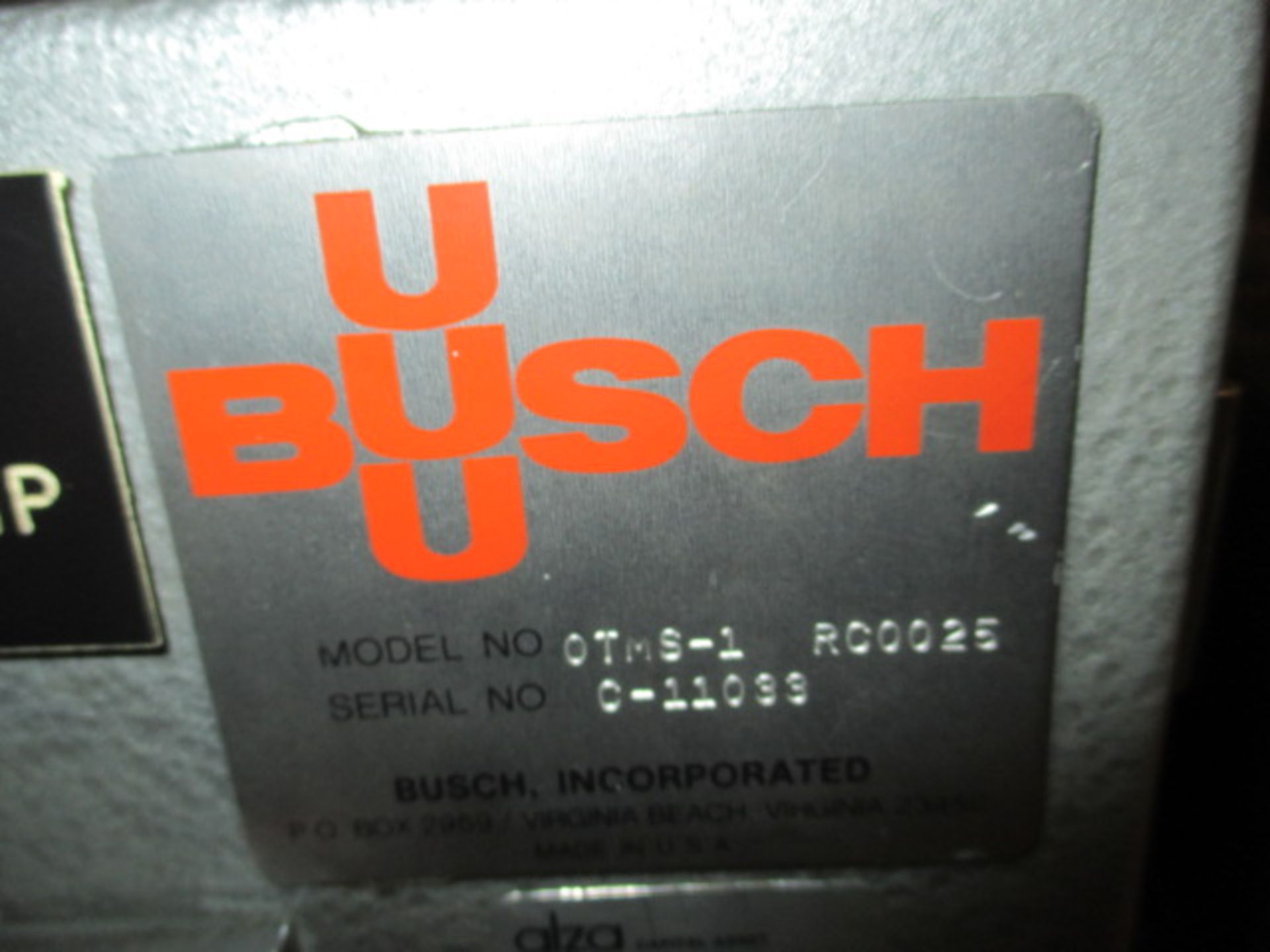 Busch Vacuum Pump - Image 2 of 2