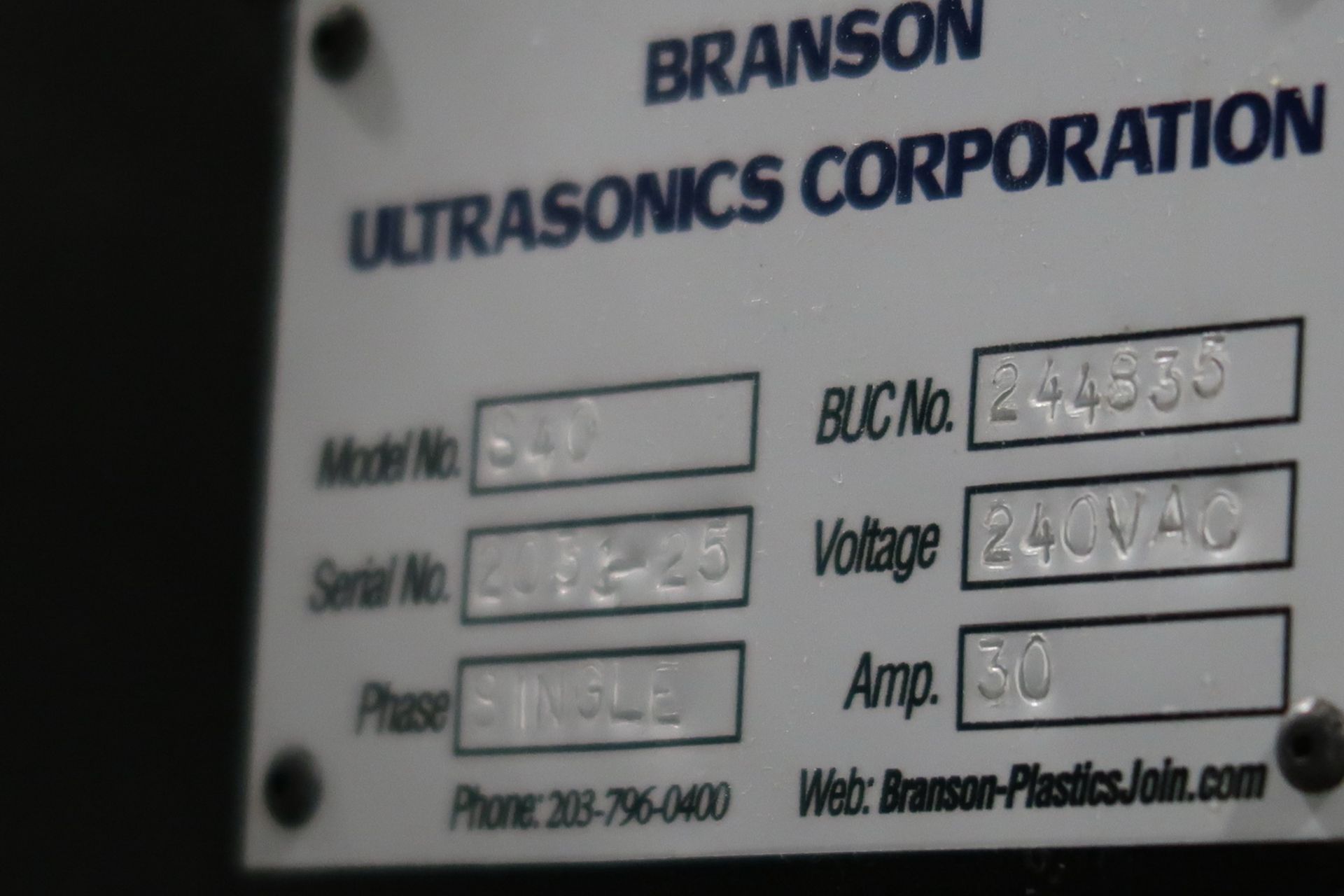 Branson 2000X Series 40 Rotary Ultrasonic Plastic Welding Assembly System (yr. 2020) - Image 12 of 12