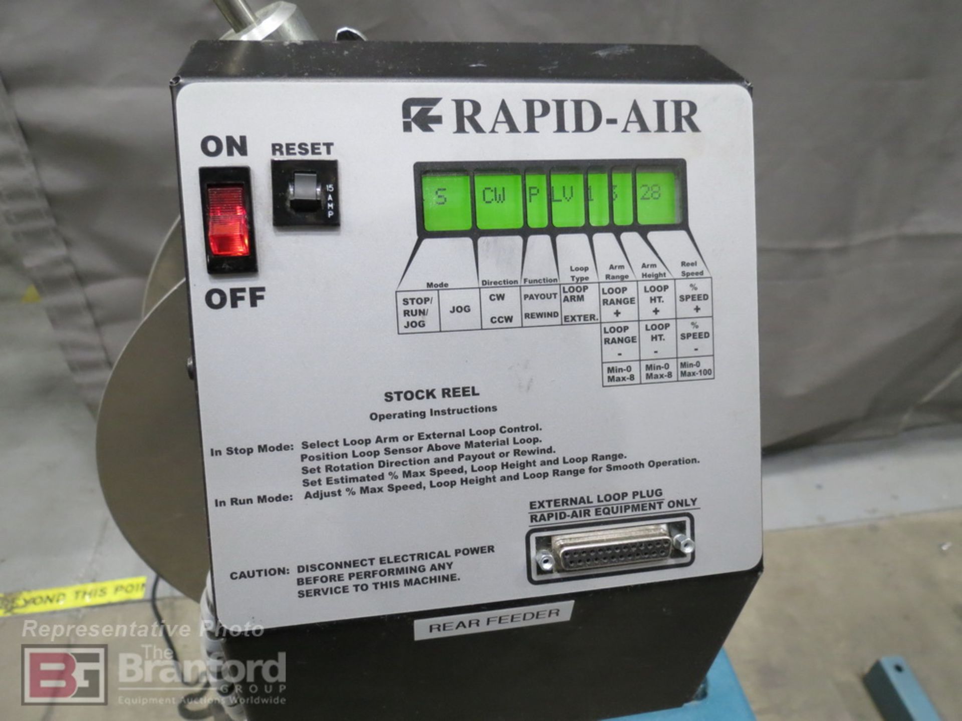 Rapid Air Model R23F 100 Series Fixed Center Stock Reel - Image 4 of 7