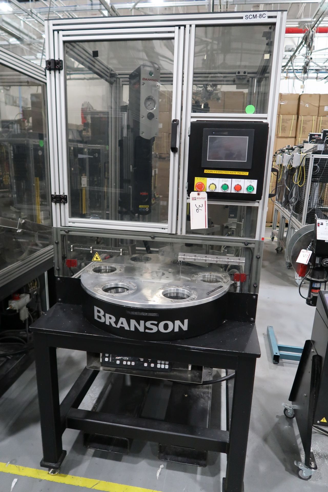 Branson 2000X Series 40 Rotary Ultrasonic Plastic Welding Assembly System (yr. 2020) - Image 11 of 12