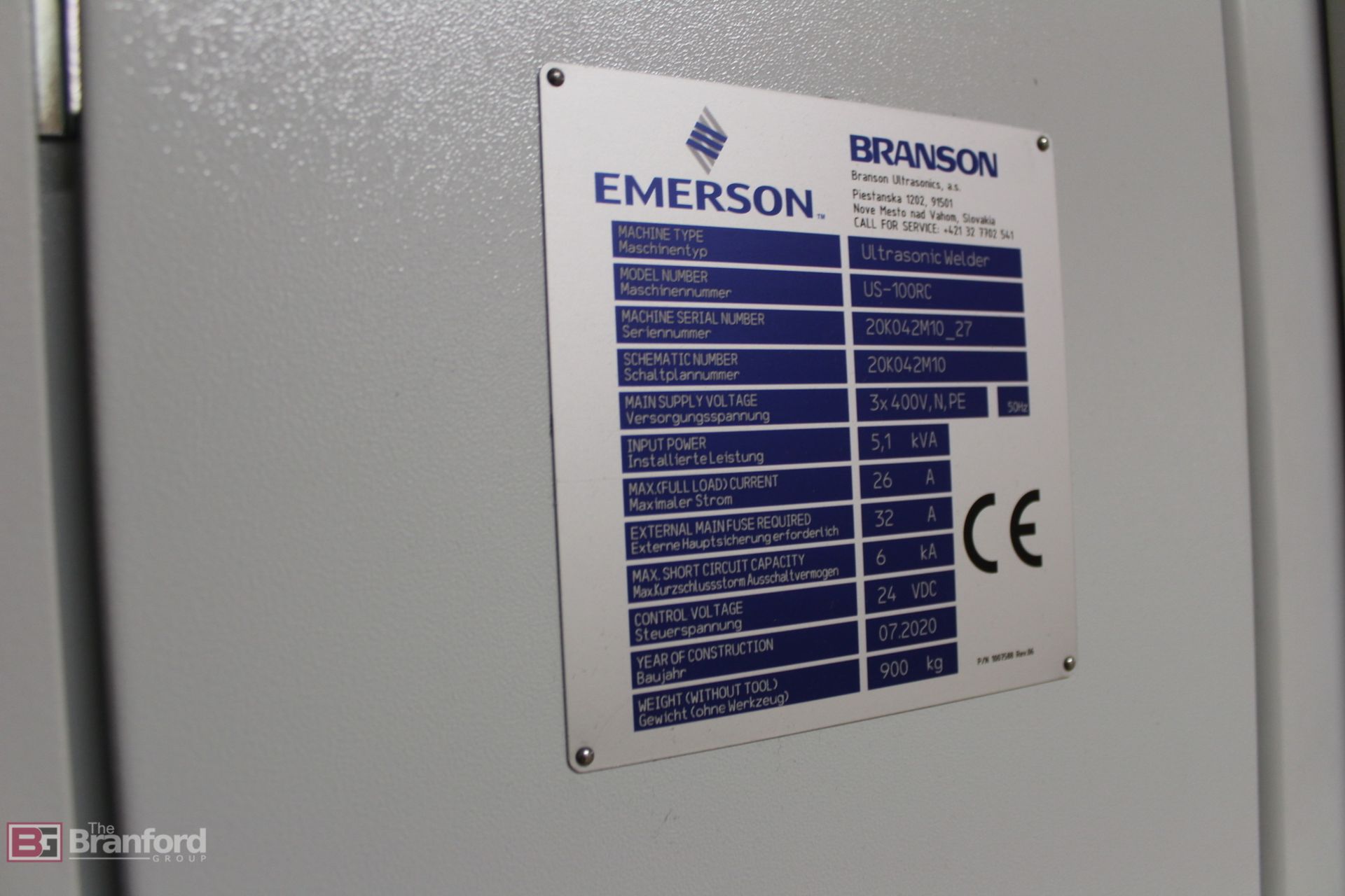 Emerson Branson US-100RC Ultrasonic Rotary Table Sealer/ Cutter - Image 4 of 4