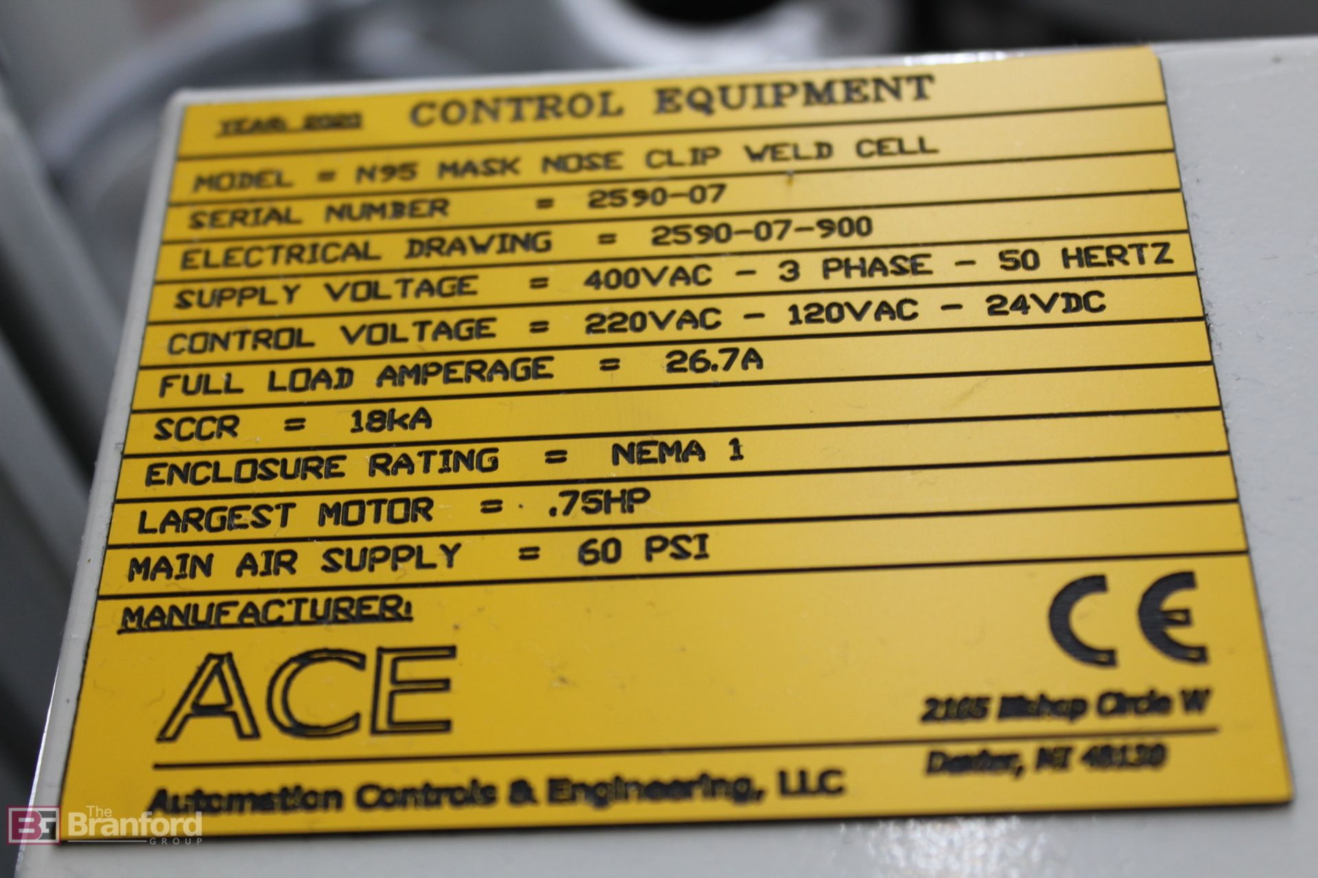 ACE N95 Mask Nose Clip Weld Cell - Image 6 of 7