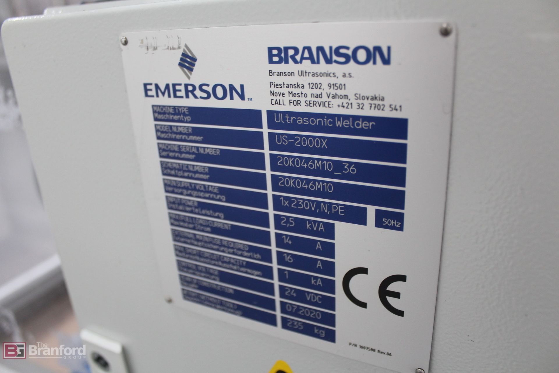 Branson 2000 X Ultrasonic Welder on 6 Point Benchtop Weld Cell - Image 4 of 4