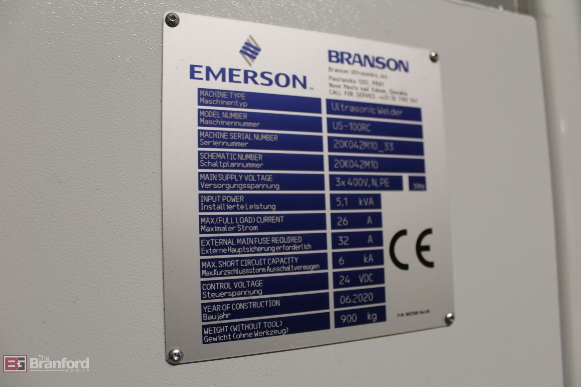 Emerson Branson US-100RC Ultrasonic Rotary Table Sealer/ Cutter - Image 4 of 4