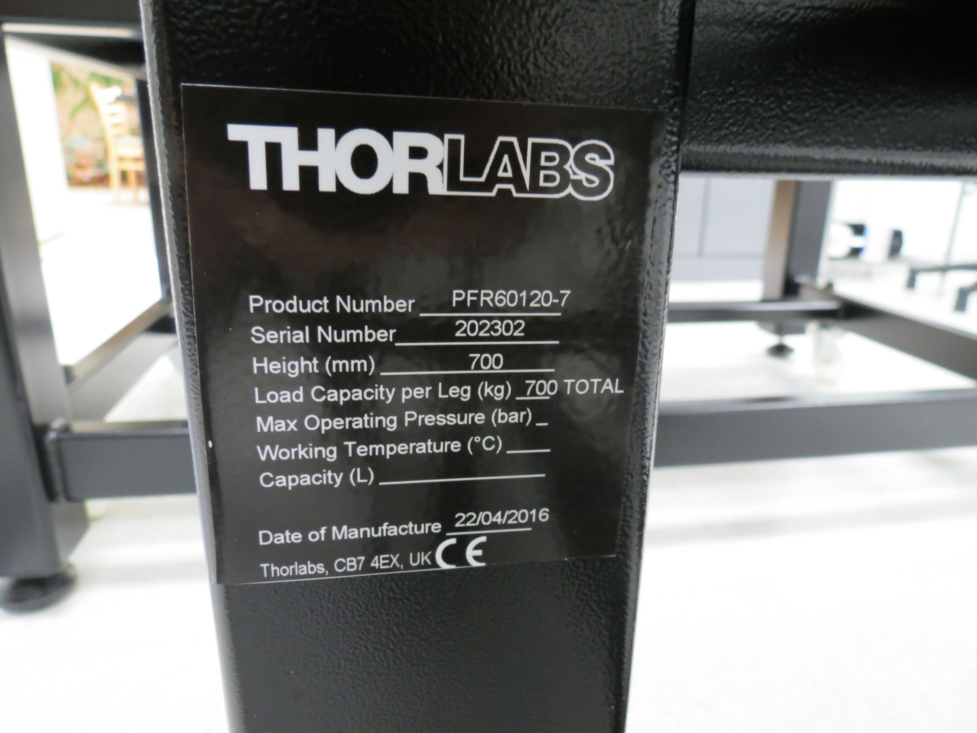 Thorlabs Optical Table - Image 5 of 5