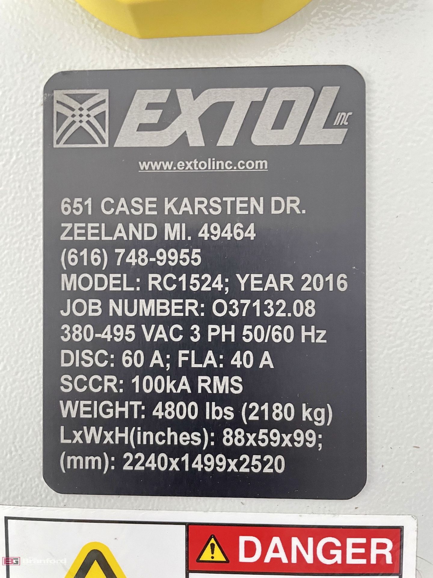 Extol RC1524 Servo Drive Hot Plate Welder, (2016) - Image 3 of 14