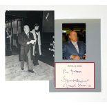 MARCEL CARNÉ (1906-1996) Large, autographed photograph and card