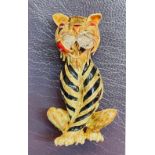 TIGER GOLD BROOCH