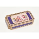 GOLD AND ENAMEL SNUFF BOX, 18TH CENTURY