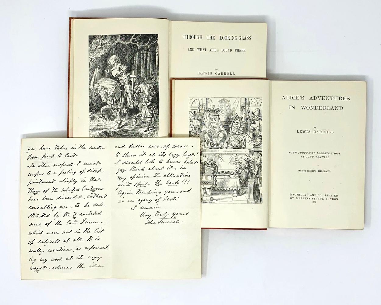 LEWIS CARROLL (author) JOHN TENNIEL (illustrator) Alice’s Adventures in Wonderland [and] Through - Image 2 of 2