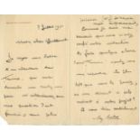 AUGUSTE RODIN (1840-1917) Letter signed to his dear Guillemot