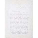 FRIDA KAHLO (1907-1954) Autograph letter dated and signed