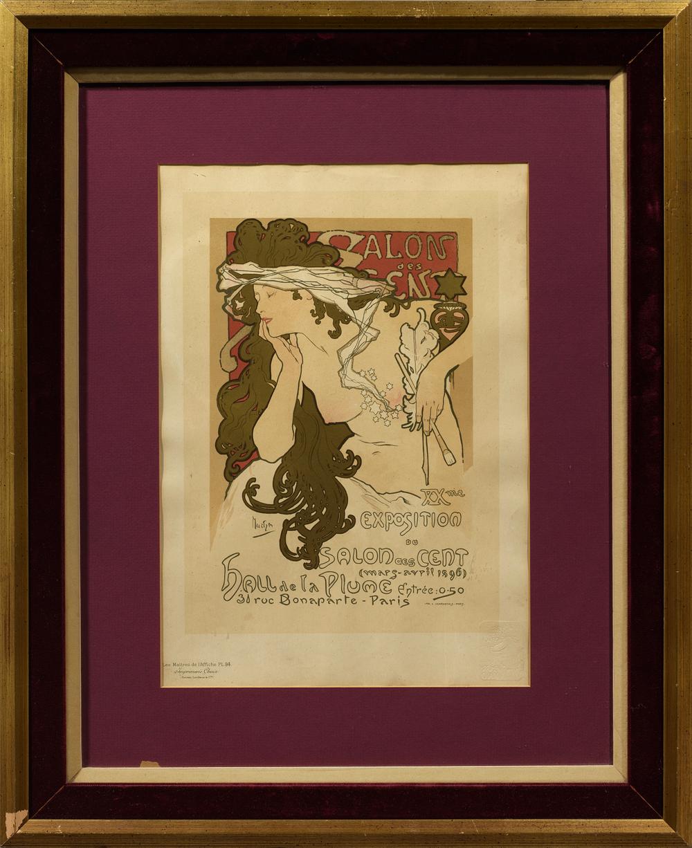 ALPHONSE MUCHA (1860 - 1939) Poster for ‘Salon des Cent 20th Exhibition’ - Image 2 of 3