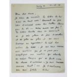 MOÏSE KISLING (1891-1953) Autograph letter signed "Kiki" to his "cher vieux"