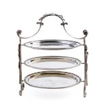 ROYAL SHEFFIELD SILVER-PLATED TABLE SERVING STAND