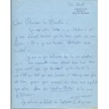 JACQUELINE KENNEDY (1929-1994) Autograph letter signed