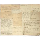 AUGUSTE RODIN (1840-1917) Autograph letters signed and 4 letters signed including autograph subscrip