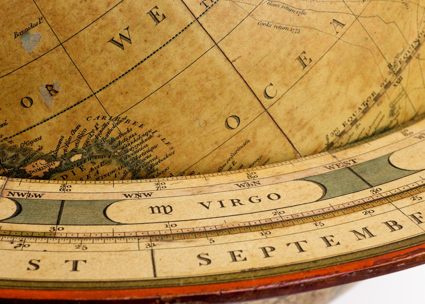 [19TH CENTURY JOHN AND WILLIAM CARY TABLE GLOBES] Earth and sky globe by J.&W. Cary, Regency, London - Image 2 of 2