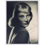 MICHÈLE MORGAN (1920-2016) Autographed photograph by Studio Harcourt