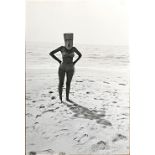 INGE MORATH (1923-2002) Saul Steinberg Mask on Bikini Girl, 1962