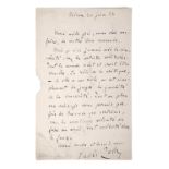 EMILE ZOLA (1840-1902) Autograph letter signed "Émile Zola" to Théodore de Banville.