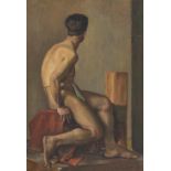 EUROPEAN SCHOOL, EARLY 20th CENTURY Seated male nude