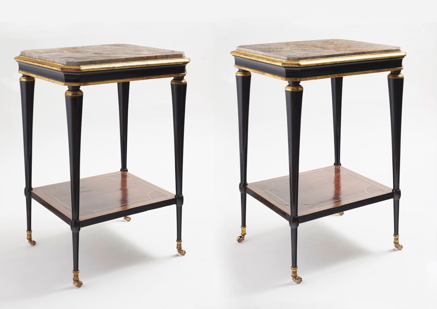 PAIR OF ITALIAN NEOCLASSICAL STYLE TABES, CIRCA 1830