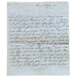 JOSEPH WENZEL RADETZKY VON RADETZ (1766-1858) Autograph letter signed.
