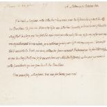 LOUIS XVIII (1601-1643) Letter of exile written in the mists of the Russian Empire.