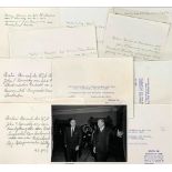 JOHN FITZGERALD KENNEDY (1917-1963) AUTOGRAPH MANUSCRIPT of a speech [1953] PHOTOGRAPHS OF J.F.KENN
