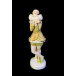 AELTESTE VOLKSTEDTER PORZELLANMANUFAKTUR Hand-painted porcelain figurine, Germany