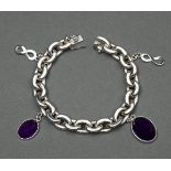 GOLD AND AMETHYST BRACELET