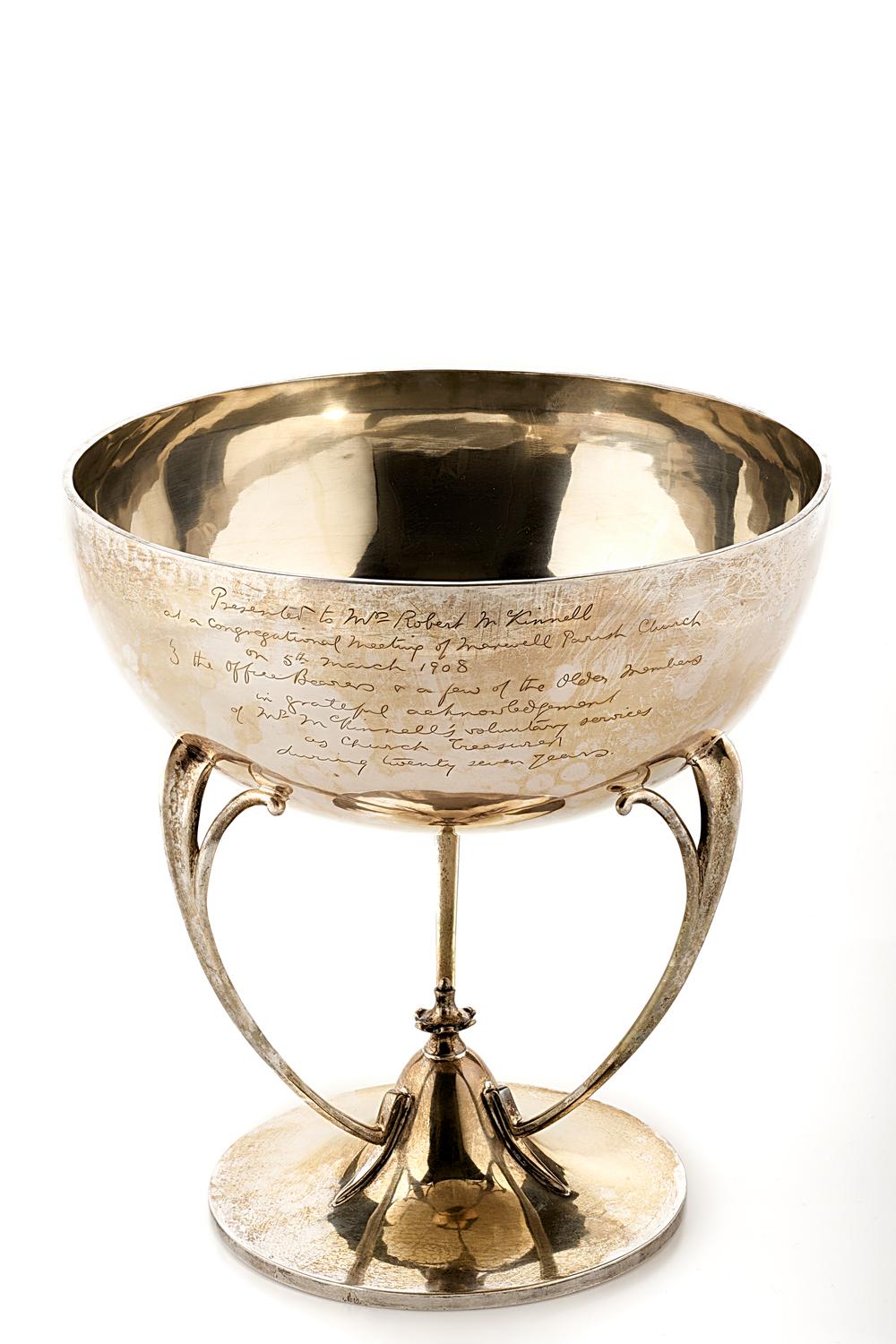 EDWARD & SONS SILVER PRESENTATION BOWL