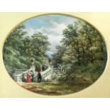 JOHN SYER (1815-1885) Promenade in the park
