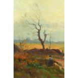 TINA BLAU-LANG (1845-1916) Rural autumn landscape