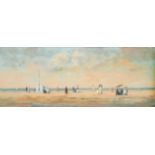 FRENCH SCHOOL, LATE 19TH - EARLY 20TH CENTURY Beach scene, Deauville