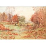 JOHN ABORN (XIX-XX) Autumn landscape