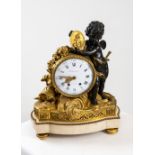 A LOUIS XVI ORMOLU AND PATINATED-BRONZE MANTEL-CLOCK SIGNED BY FERDINAND BERTHOUD, 18TH CENTURY